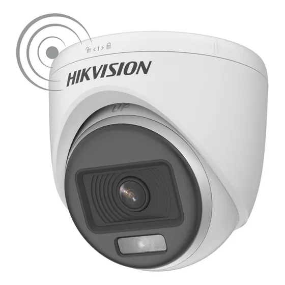 Cámara De Seguridad Hikvision Full Color Vu Domo 1080 2mp Color Blanco