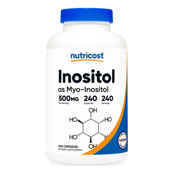 Cápsulas De Inositol Nutricost 500 Mg, 240 Cápsulas, Cápsula