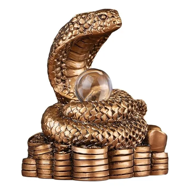 Estatua De Serpiente Pequeña De Resina Del Zodíaco Feng Shui