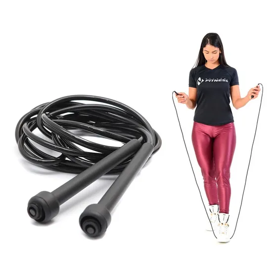 Corda de Pular Profissional PVC Consport para Exercícios Funcional Crossfit