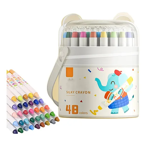Giz De Cera Twist, Giz De Cera Colorido Lavável K | Parcelamento