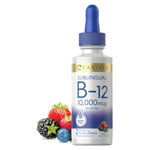 Carlyle Vitamina B12 Sublingual Ten 10,000mcg Ante 2 3g5me
