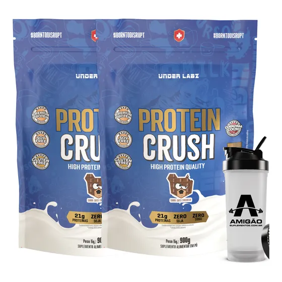 Kit 2 Protein Crush (2x 900g) Under Labz 100% Whey Protein