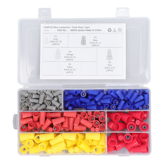 Juego De Conectores Colorful Wire Caps, 320 Piezas, Multifun Juego De Conectores Colorful Wire Caps, 320 Piezas, Multifun