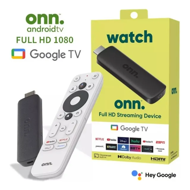 Nuevo Watch Onn Google Tv Stick 2k Full Hd Android Streaming