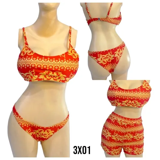 Trajes De Baño Dama 3 Piezas Set Importados