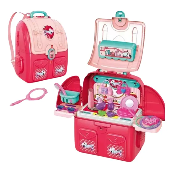 Mochila Valija Set De Belleza Jueguete Niña