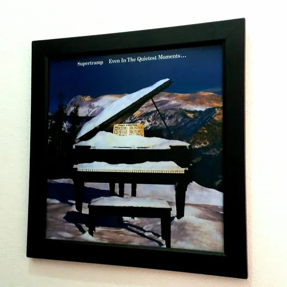Quadro Supertramp Even In The Quietest Moments Capa Do Lp Cd