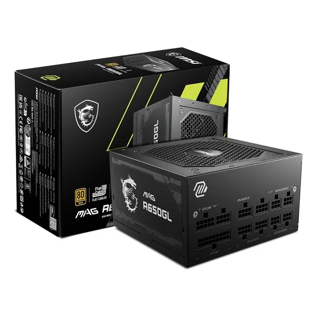 Fuente De Alimentación Msi Mag A650gl Gaming - Full Modul...