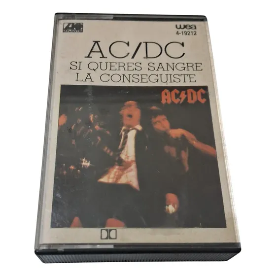 Ac / Dc Si Queres Sangre La Conseguiste Cassette Nacional Estándar