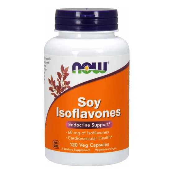 Isoflavonas De Soja Supplement Now Foods, 120 Cápsulas Veget