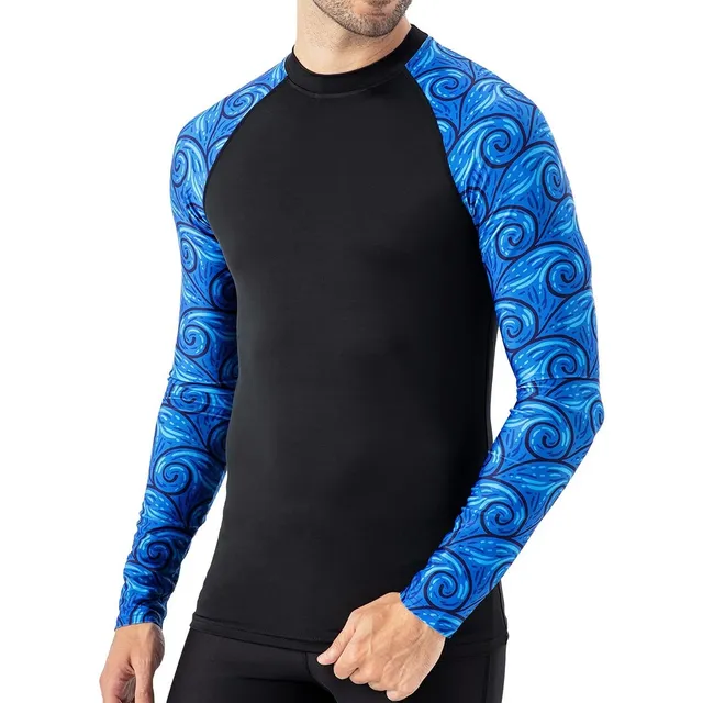 Naviskin Camiseta Compresion Maga Larga Para Hombre Upf