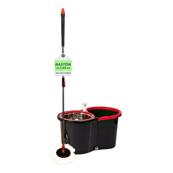 Mopa Centrifuga Trapeador Giratoria Lampazo Con Balde Grande