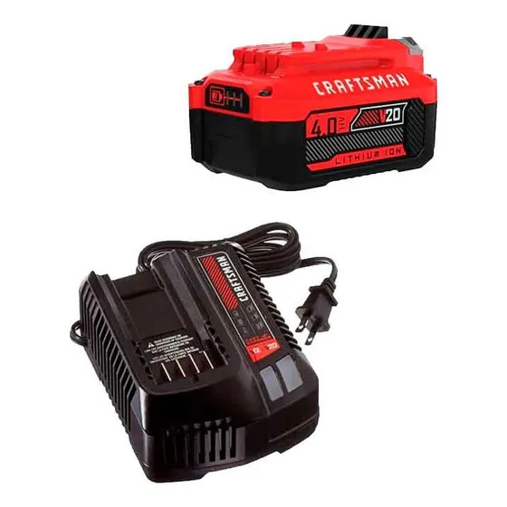 Cargador Y 1 Batería V 20 Lithium 4.0 Amp Gruesa