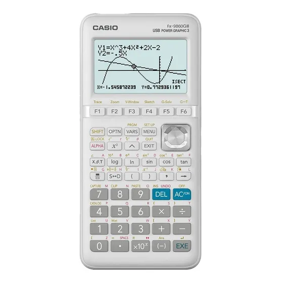 Graficadora Casio Fx-9860g3 Gris Con 2900 Funciones Para Ib 