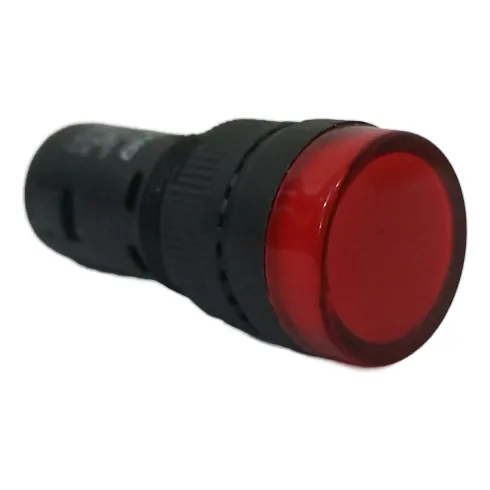 Luz Piloto Rojo, 16mm, 220 Vac., Ebchq.