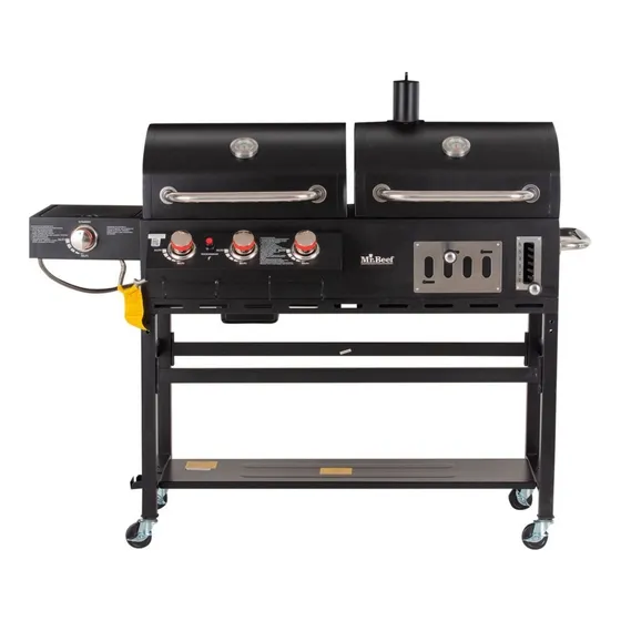 Asador A Gas Y Carbón 3 Quemadores  Mr Beef