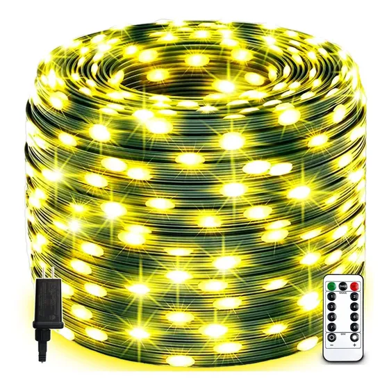 Luz Led Navidad Al Aire Libre Pie Ft Ultra Larga Blanca Tira