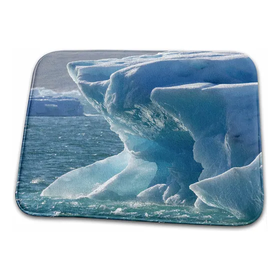 Icebergs Deriva Fiordo Sur.. Alfombra Baño