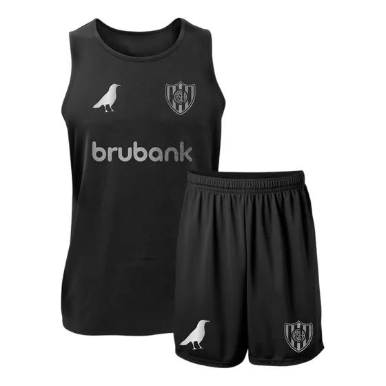 Conjunto Deportivo Musculosa Y Short San Lorenzo Plata D