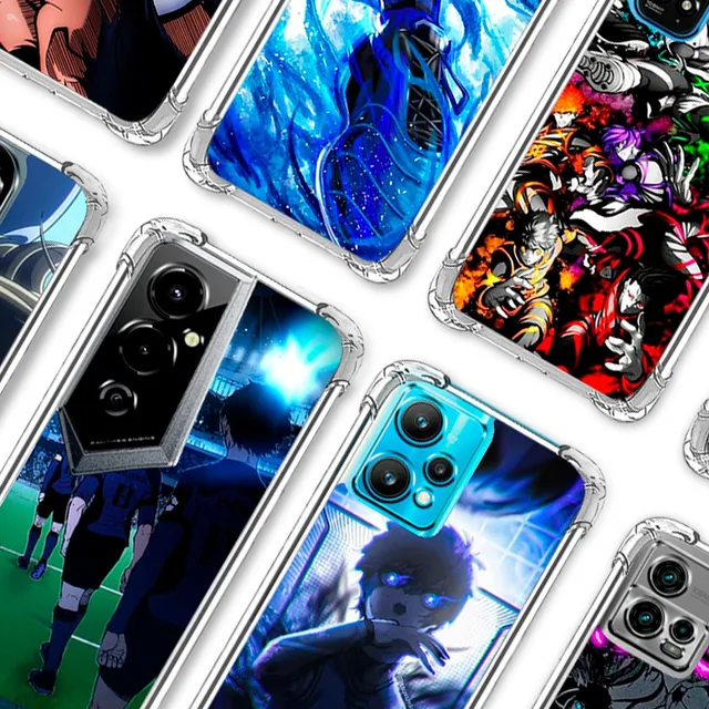 Forro Blue Lock Xiaomi Samsung Tecno Infinix Motorola iPhone