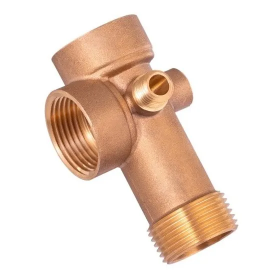 Conexion 5 Vias T Bronce Larga Para Hidroneumatico Domosa