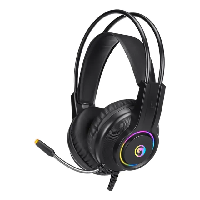 Audífonos Gaming Hg8935 Usb Para Pc Con Diadema Y Luz Led