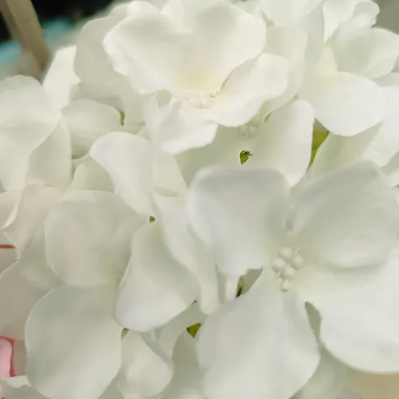 Ramos Flores Hortensias Artificiales Plantas Decorativas