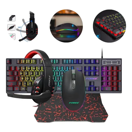 Forev Ultimate Gaming Combo Máxima Fiabilidad 4 En 1