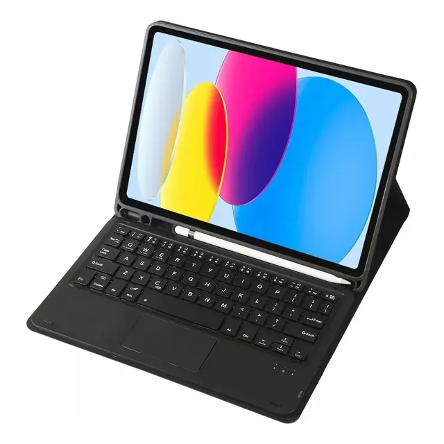 Forro Estuche Case Con Teclado Y Mouse Trackpad Para Tablet