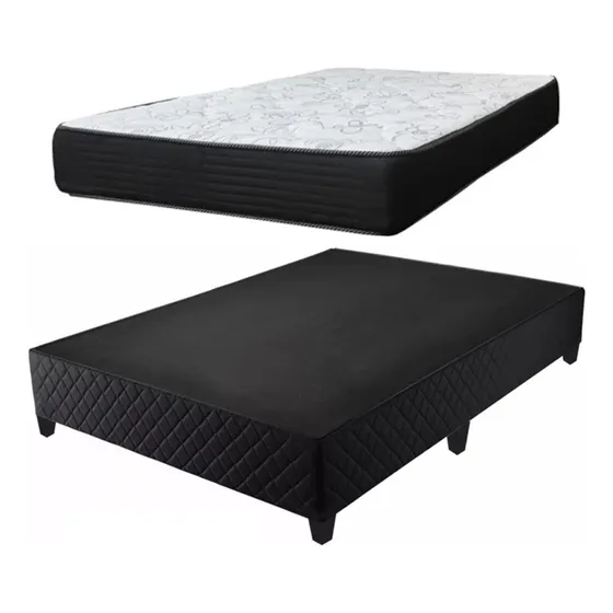 Sommier Colchón 2 Plazas Espuma Densidad 35 120 Kg Firme