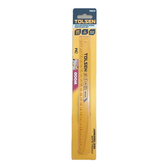 Set De 2 Hojas De Sierra Sable Para Madera 9.5  Tolsen