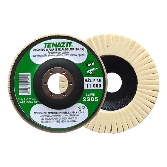 Disco De Felpa Tipo 27 4-1/2x3/16x7/8 Tenazit 2305