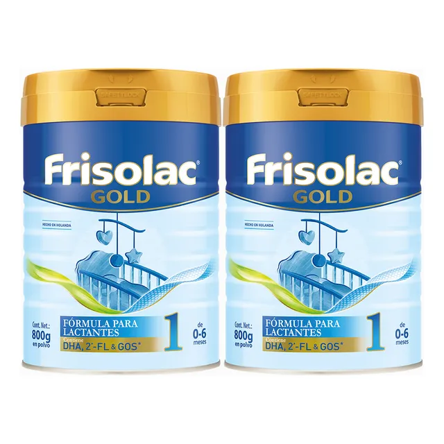 Leche De Fórmula En Polvo Frisolac Gold 1 En Lata De 1 X 2 Unidades De 1.6kg - 0 A 6 Meses