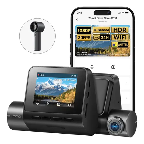 【本日限定値引き中】70mai Dash Cam 4K Omni X800+2点 70mai Dash Cam 4k Omni X800 Com Visão Noturna | Parcelamento sem juros