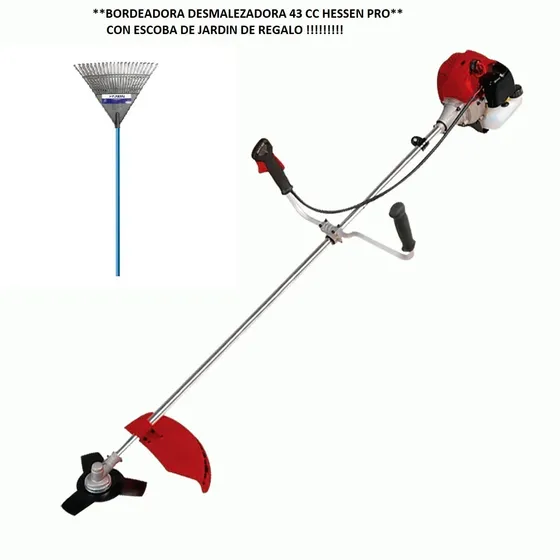 Bordeadora Desmalezadora  Nafta 43cc 1.7hp Hessen Pro 