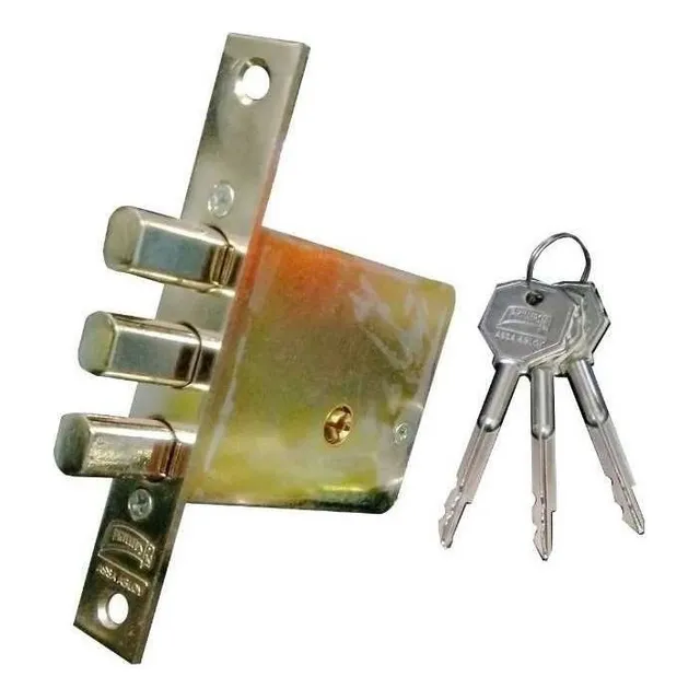 Cerradura Chapa Alta Seg X 1000 Bolt Cromo Tetra Phillips