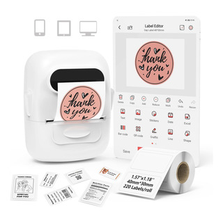 Impresora De Etiquetas Portátil Bluetooth Marklife/blanco Impresora De Etiquetas Portátil Bluetooth Marklife/blanco