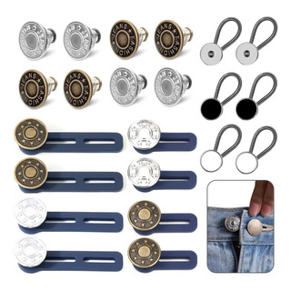 22 Pzs Botones Para Pantalones Jeans Ajustables Y Botones 22 Pzs Botones Para Pantalones Jeans Ajustables Y Botones