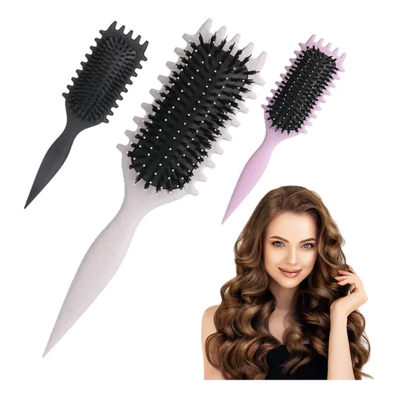 Cepillo Tipo Bounce Curl, Método Curly, Para Cabello Rizado