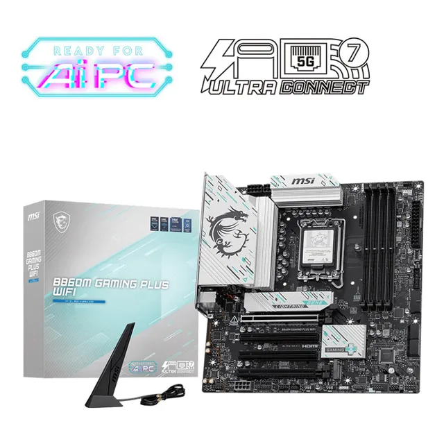 Tarjeta Madre Msi B860m Gaming Plus Wifi, 1851,4*ddr5, M-atx