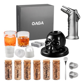 Kit Para Ahumar Cócteles Oaga Whisky Con Linterna, 21 Juegos Kit Para Ahumar Cócteles Oaga Whisky Con Linterna, 21 Juegos