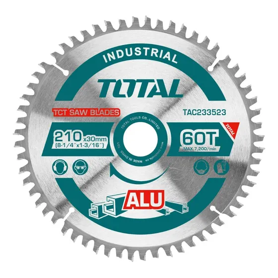 Disco Corte Aluminio 8¼' Total Ingletadora 60 Dientes 