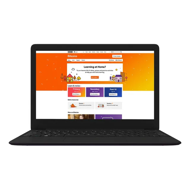 Notebook Laptop Geobook 2E 12.5" negro 4GB de Ram - 64GB SSD - Intel Celeron