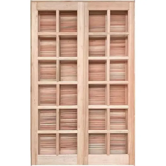Porta Balcão Abrir Eucalipto 2,10x1,20 Cx14-frainer