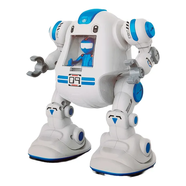 Robot Armable A Pila Con Movimiento
