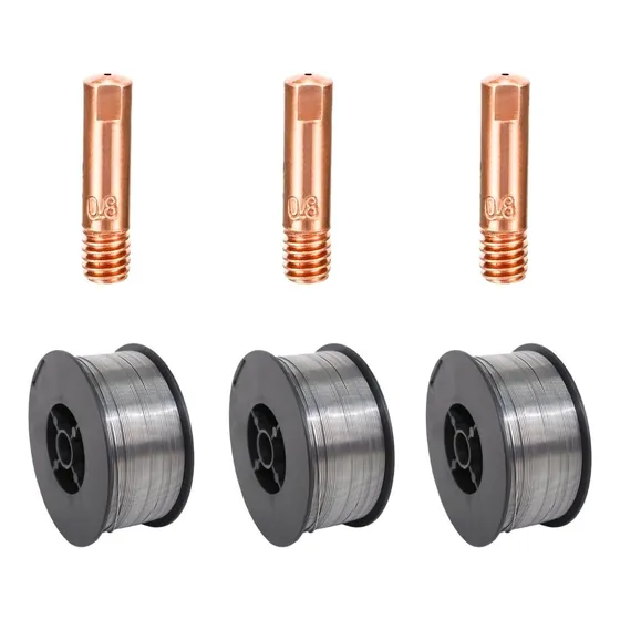 Arame Mig Sem Gas 1kg 0,80mm + 3 Bicos 0,80mm Frete Gratis