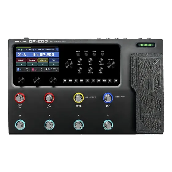 Pedal de efecto Valeton GP-200 Multi-Effects Processor Negro | Cuotas sin interés