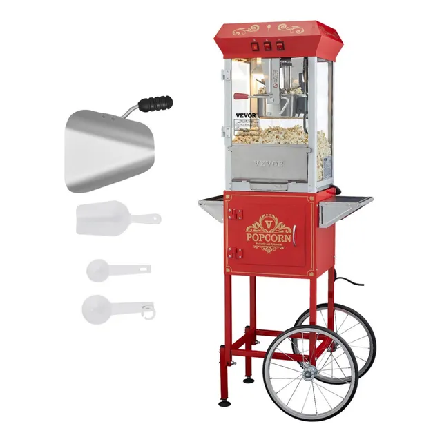 Máquina Para Hacer Palomitas Con Carro 8oz 850w