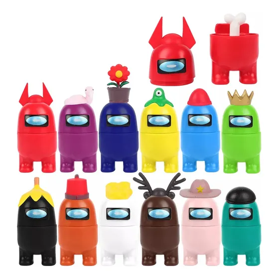 Warmie- 12pcs Juegos Amongus Juego Del Hombre Lobo Espacial